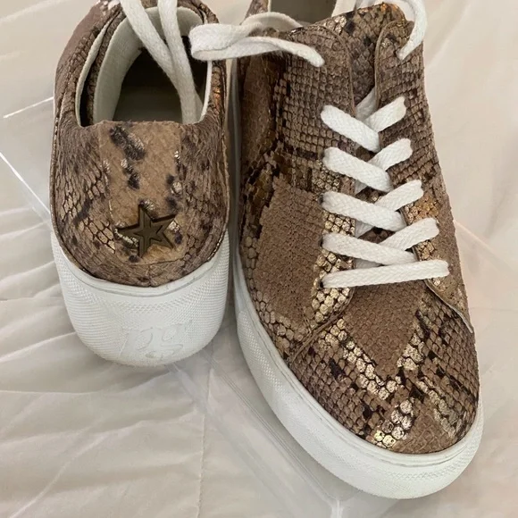 Paul Green Ally Snake Embossed Platform Sneakers 9 - Picture 3 of 15